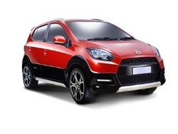 Mobil Konsep Daihatsu Ayla X-Track Mejeng di Makassar