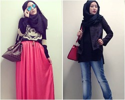 Hijab Style: Novierock, Populer di Instagram Lewat Foto Outfit of The Day