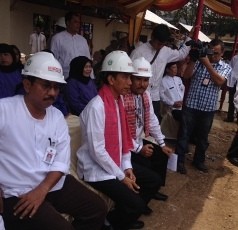 Jokowi Hadiri Groundbreaking 3 Tower Rusun Tambora