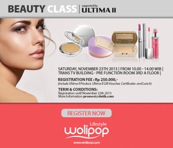 Yuk, Ikuti Beauty Class Wolipop dan Ultima II