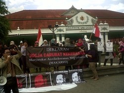Di Depan Keraton, Warga Yogya Deklarasi Darurat Kekerasan