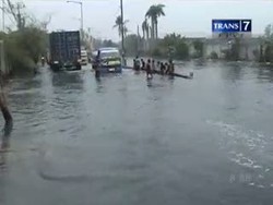 Banjir Rob Landa Pesisir Utara Jakarta