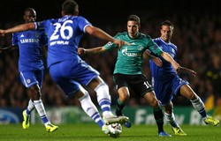 Dalam pertandingan di Stamford Bridge, Kamis (7/11/2013) dinihari WIB, Chelsea tampil dominan atas Schalke dengan penguasaan bola sebesar 57 persen. Reuters/Eddie Keogh