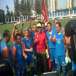 Direksi BUMN Main Bola Bareng Para Artis di Akhir Pekan