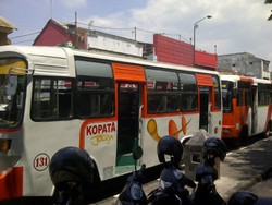 Ratusan Sopir Bus Kota Yogya Mogok Beroperasi