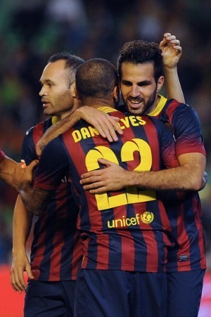 Fabregas Dua Gol, Barca Menang 4-1