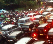 Hujan di Jakarta Menghilang, Macet pun Menghadang
