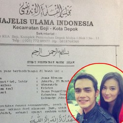 FPI Nilai Pernikahan Asmirandah dan Jonas Rivano Gugur