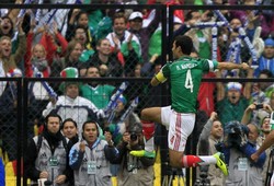Gol-gol Meksiko dicetak oleh Paul Aguilar, Raul Jimenez, Miguel Artuo Layun dan Rafa Marquez. REUTERS/Henry Romero.