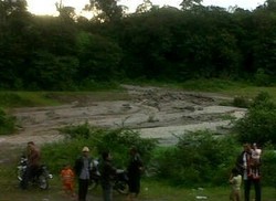 Lahar Dingin Landa 3 Desa di Kaki Gunung Sinabung