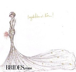 12 Desainer Buat Sketsa Gaun Pengantin untuk Kim Kardashian