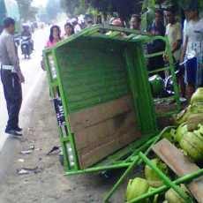 Gerobak Tabung Elpiji Terguling, Satu Orang Tewas