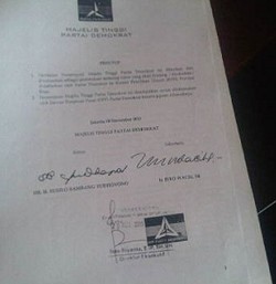 Pilgub Riau Putaran ke-2, PD Tak Dukung Cagub Golkar