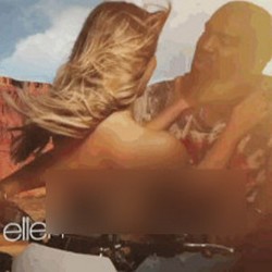 Video Kim Kardashian Nyaris Bugil di Atas Motor Trail Kanye West