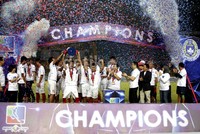 Tim nasional Indonesia U-23 meraih trofi MNC Cup.