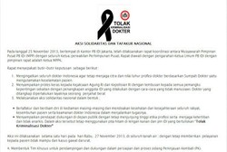 Aksi Para Dokter Mogok Solider pada dr Ayu Dikritik Ahli Hukum UI