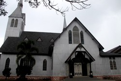 Unik! Ada Gereja Kayu di Balige, Samosir