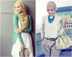 Hijab Style: Fifi Alvianto, Blogger & Pemilik Label Casa Elana