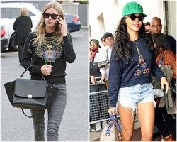 10 Selebriti yang Tampil Stylish dengan Sweater Bergambar Unik