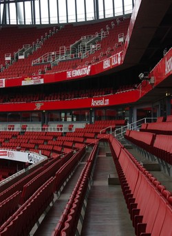 Kapasitas stadion ini adalah 60.388 tempat duduk. Menurut catatan Wikipedia, hingga kini rekor penonton terbanyak di Emirates adalah 60.161 orang, saat pertandingan Arsenal melawan Manchester United pada 3 November 2007.