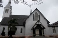 Gereja Kayu nan Cantik di Tepi Danau Toba