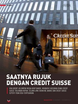 Saatnya Rujuk dengan Credit Suisse