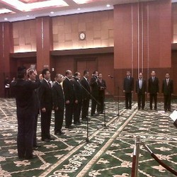 Chatib Basri Lantik 7 Pejabat Tinggi Kemenkeu