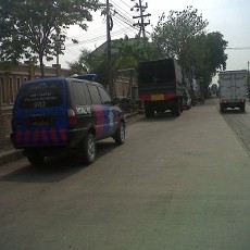 Jembatan Branjangan Masih Dijaga Polisi