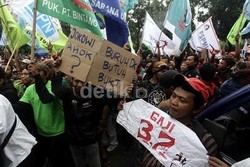 8.934 Polisi Siap Kawal Demo Buruh di Jakarta