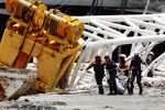 Crane di Stadion Piala Dunia 2014 Ambruk