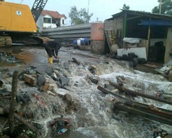 Air Meluap, Tanggul Pluit Jebol