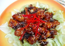 Resep Ayam: Ayam Bumbu Hoisin Wijen