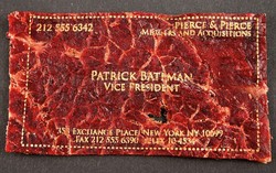 Nyam! Kartu Nama Berbentuk Lembaran Daging Ini Bisa Dimakan!