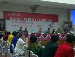 KPU Gelar Rapat Pleno dengan Parpol Soal DPT