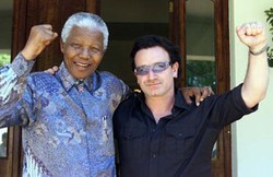 Vokalis U2 Mengenang Nelson Mandela