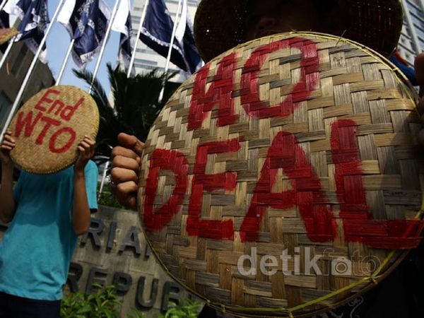 Aksi Tolak Pertemuan WTO