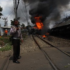 Perlintasan Lokasi Kecelakaan Kereta vs Truk BBM Rawan Kecelakaan