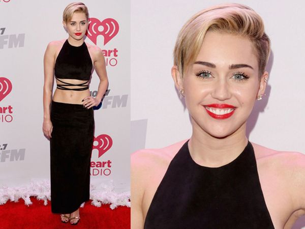 Miley Cyrus Pamer Perut di Jingle Ball 2013