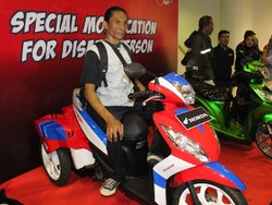 Penyandang Cacat Ini Sudah Modif 20 Motor Berbagai Jenis