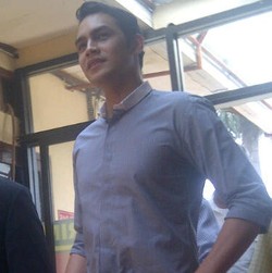 Senyum-senyum, Jonas Rivano Juga Datangi Polres Bogor