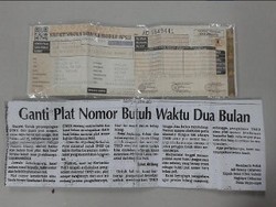 Beli Motor Baru Dapat Kertas Pengganti Pelat Nomor