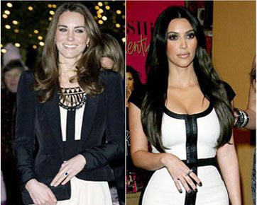 7 Gaya Kembar Kate Middleton vs Kim Kardashian, Siapa Lebih Baik?