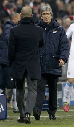 Ini juga menjadi kemenangan Pellegrini atas armada Guardiola. REUTERS/Michaela Rehle.