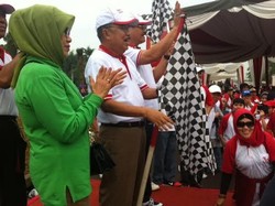 Buka Jalan Sehat di Monas, JK Dielu-elukan Sebagai Capres