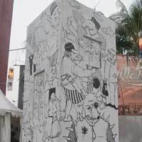 Mengenang Peristiwa Penjarahan Tahun 1998 Lewat Mural Kepala Binatang 