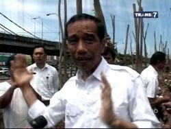 Jokowi Blusukan Lihat Tanaman Waduk Ria Rio