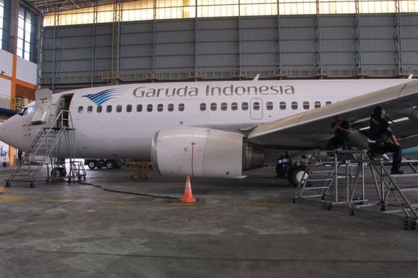 Mengintip Isi Bengkel Garuda Indonesia
