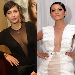 5 Seleb Indonesia dengan Gaun Berbelahan Dada Rendah