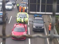 Jasa Marga: Lamborghini Berasap di Depan DPR karena Pecah Radiator