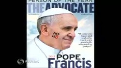 Paus Fransiskus Jadi Sampul Majalah Gay